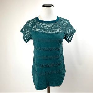 - Anthropologie meadow rue gossamer embroidered